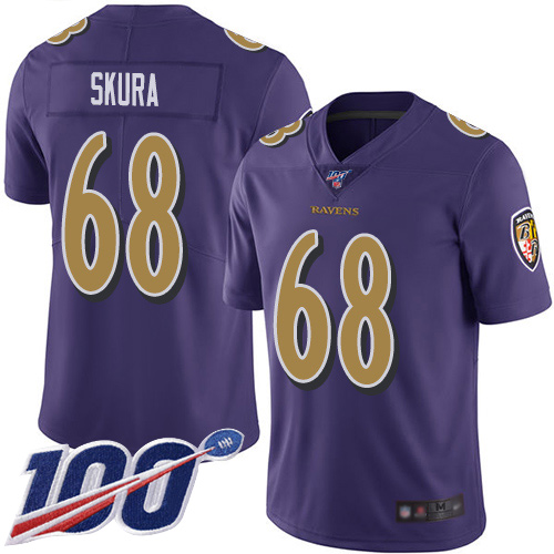 Baltimore Ravens Limited Purple Men Matt Skura Jersey NFL Football #68 100th Season Rush Vapor Untouchable